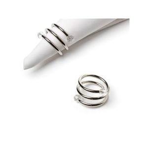 Rond de serviette en laiton or poli métal acier inoxydable Design Simple artisanat indien élégant accessoire de table à manger - Product Image 3