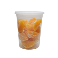 3H 32oz Transparent PP # 5 contenants alimentaires avec couvercles (480/Pic Case) – Compatibles congélateur/micro-ondes, sans BPA, empilables, étanches, pour organiser les restes