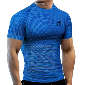 Camisetas de Compresión de Alta Calidad OEM para Hombre, Camiseta Deportiva Ajustada para Entrenamiento, Camiseta de Compresión para Gimnasio - Product Image 2