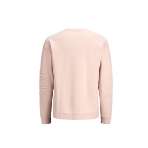 Sweat-shirt basique en molleton uni à col rond pour homme, manches longues, design tendance 2026, fabrication OEM sur mesure, haute qualité - Product Image 5