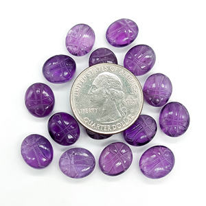 Natural <b>Amethyst</b> Holy Cross Carved Gemstone Beads, Loose <b>Amethyst</b> Holy Cross Carving Stone for Pendant, Jewelry Making Bead 12mm - Product Image 5