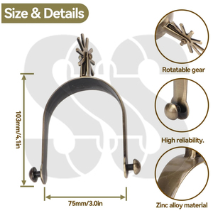 Espuelas de Equitación de Acero Inoxidable 2026 de Alta Calidad, Resistentes a la Corrosión, para Entrenamiento Ecuestre, Ayuda Precisa para las Piernas, Profesional - Product Image 2