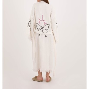 Kimono Largo para Mujer, Estilo Abierto, Capa Exterior con Caída Suave y un Atractivo de Moda sin Esfuerzo, Proveedor Indio - Product Image 4