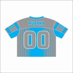 T-shirt de football/rugby rétro streetwear ample et vintage en polyester/coton, maille personnalisée anti-plis, pour équipe sur mesure - Product Image 4