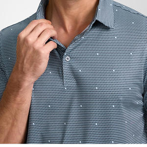 Venta caliente 2025 nuevos hombres Casual actividades al aire libre polos hombres manga corta secado rápido poliéster Polo camisa - Product Image 4
