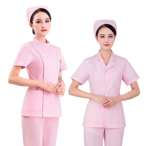 Venta caliente verano Hospital Wear Top y pantalones Set Scrubs uniformes conjuntos de manga corta uniforme médico mejor Color - Product Image 6