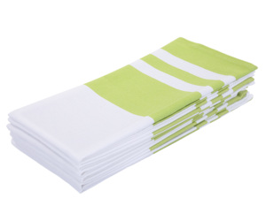 Set de serviettes carrées en coton vintage faites à la main 8 pièces réutilisables pour la maison ou l'avion serviettes brodées recyclées personnalisables - Product Image 5