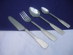 Stainless Steel Portable Fancy Cutlery <b>Set</b> of 4 Pieces Designer Classic Look Vintage Antique <b>Flatware</b> <b>Set</b> Tabletop Cutlery <b>Set</b> - Product Image 5