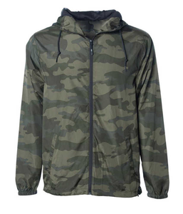 Veste coupe-vent légère de qualité fine pour hommes à capuche col montant motif décoration réversible respirant toile hiver - Product Image 6