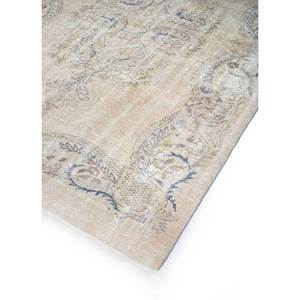 พรมขนสัตว์วินเทจขนาดใหญ่ Pae-2400 สีเบจ-น้ำตาล ลายดอกไม้ถักมือ สำหรับบ้าน-ทางเข้า ห้องโถง ห้องสี่เหลี่ยมผืนผ้า ขนาด 9x12 - Product Image 2