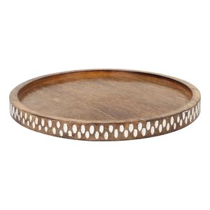 Plato para servir de madera pesada gruesa de fabricante de confianza con base resistente, ideal para uso en la cocina a largo plazo y eventos al aire libre - Product Image 3