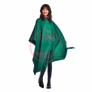 Capes de salon en polyester avec logo personnalisé Capes de salon de coupe de cheveux avec manches - Product Image 2