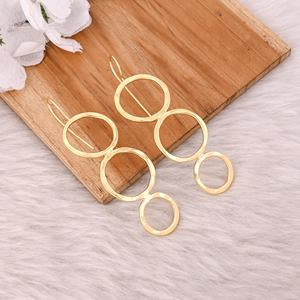 Pendientes colgantes largos de Latón chapado en oro amarillo de diseñador bohemio hechos a mano, regalos de dama de honor a la moda, 25 pares, lote al por mayor, regalo para ella - Product Image 3