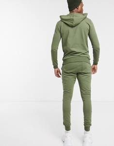 Combinaison de sport d'hiver personnalisée pour homme, coupe ajustée, unie, 100% coton, séchage rapide, respirante - Product Image 4