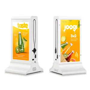 Único e innovador restaurante mesa superior LCD Digital publicidad pantalla soluciones acrílico Mesa cartel menú soporte