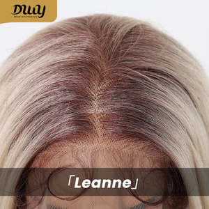 วิกผมสังเคราะห์แบบลูกไม้ด้านหน้า Diva-DWY 13x6 สีน้ำตาลประกายบลอนด์  แสกได้อิสระ  ลูกไม้โปร่งใส  ผมหยิก - Product Image 6