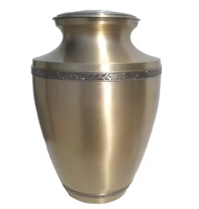 Urne funéraire en aluminium noir gris de haute qualité, best-seller, moderne, digne, fabriquée à la main, durable, grande capacité - Product Image 4