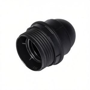 1 ชิ้น สีดำ E27 PP0484 ฐานโคมไฟดีไซน์หรูหราสำหรับอุปกรณ์ให้แสงสว่างของคุณ - Product Image 2