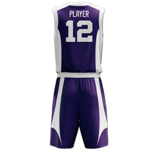 Conception respirante uniforme de basket-ball de polyester de couleur unie légère de vente chaude pour la quantité en vrac de sports d'été imprimée - Product Image 3