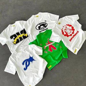 T-shirts personnalisés lourds pour hommes sur des t-shirts grande taille pour hommes 100% coton T-shirt surdimensionné uni à col en O pour hommes - Product Image 6