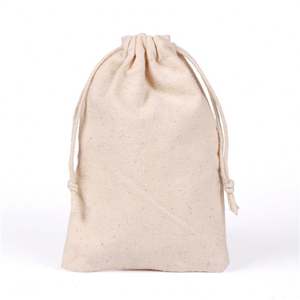 Sac en coton écologique de 12*15cm avec cordon de serrage, vente en gros, pour bijoux de mariage, bonbons, rangement, emballage cadeau - Product Image 6