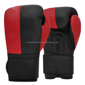 Meilleur prix personnalisé gants de boxe avec sangle en cuir de vachette imperméable Muaythai MMA gants d'entraînement en cuir/Pu pour l'extérieur - Product Image 1