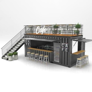 Fabricado móvil Mini Pop-up pequeño 10 pies contenedor de comida rápida tienda centro comercial comestibles panadería peluquero café rosa fuerte 3 niveles - Product Image 1