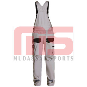 Mono DE SEGURIDAD personalizado para hombre, pantalones con babero de carga con múltiples bolsillos, ropa de trabajo de lona duradera resistente al aceite, suministro directo de fábrica - Product Image 3