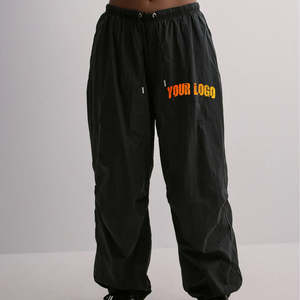 Pantalones Deportivos Casuales de Pierna Ancha con Forro Polar, Estilo Urbano, Corte Holgado con Rayas en Contraste para Hombre - Product Image 1