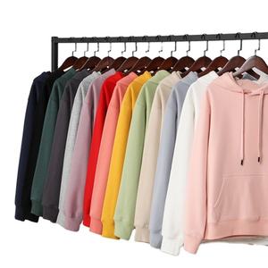 Jersey de alta calidad, teñido liso, 350g, logotipo impreso, mezcla de algodón y poliéster, sudaderas con capucha de lana Polar Unisex personalizadas para invierno - Product Image 2