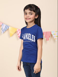 Smart Look 100% Cotton Girls round Neck T-Shirt Available in Different Printing Methods Handpicked for Sale - Product Image 4