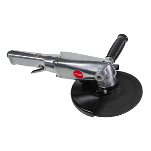 Amoladora Angular Neumática TORQWIN AG-7-7M con Rosca de Eje M14 x 2.0, Disco de Óxido de Aluminio, Escape Trasero, Interruptor de Gatillo, 255 mm - Product Image 1