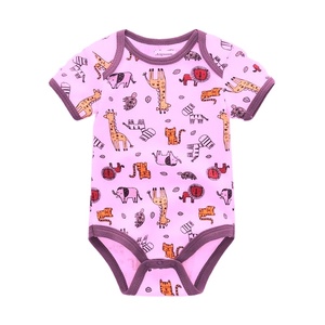 Vêtements pour bébés nouveau-nés barboteuses en coton doux avec impression personnalisée pour bébés - Product Image 6