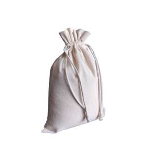 Bolsas de Algodón Reciclables Hechas a Mano con Asas de Cuerda, Ecológicas, Personalizadas, con Cordón, Reutilizables, Multiusos, para Regalos, Manualidades, Embalaje Textil - Product Image 3