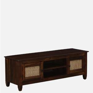 Kalki Console TV contemporaine en bois de Sesham Finition en teck provincial résistant aux rayures pour téléviseurs jusqu'à 55 ''pour le salon - Product Image 4