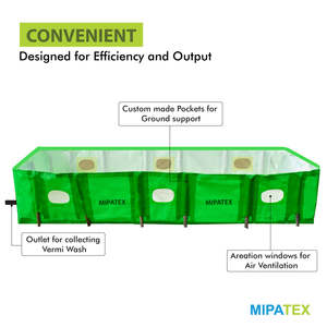 ถังหมักปุ๋ยอินทรีย์แบบใช้ในงานเกษตรกรรม MIPATEX HDPE ความหนาแน่นสูง สำหรับการทำปุ๋ยหมักด้วยไส้เดือน ถังปุ๋ยหมักด้วยไส้เดือน - Product Image 3
