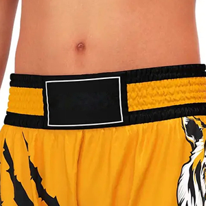 เสื้อกีฬาแขนสั้นผู้ชายสไตล์ที่ดีที่สุดของผู้ชายกางเกงขาสั้นมวยไทยแฟชั่นที่กำหนดเองพิมพ์โลโก้ศิลปะการต่อสู้ - Product Image 5