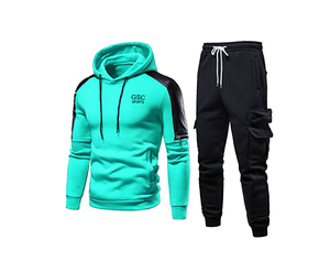 Vente en gros de survêtements d'entraînement de gymnastique et de jogging pour hommes tissu polaire de haute qualité avec impression de marque personnalisée - Product Image 5