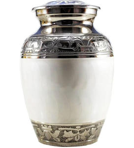 Urne de crémation en métal mat rose avec la couleur et les tailles adaptées aux besoins du client pour la maison aux prix en gros et bon marché - Product Image 3