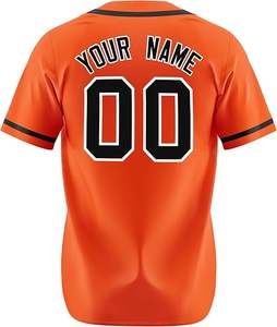 Vente en gros OEM uniforme de baseball personnalisé de haute qualité Maillot de baseball Maillots de baseball simples - Product Image 4