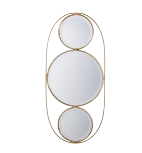 Espejo de estilo montado en la pared con marco de Metal doble, decoración elegante para dormitorio y baño de calidad superior para el hogar - Product Image 4