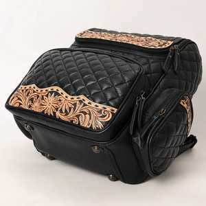 กระเป๋าคลัทช์คุณภาพพรีเมี่ยมสไตล์ตะวันตกพร้อมซิปปิดหนังแท้มีสายสำหรับเด็กผู้หญิง - Product Image 3