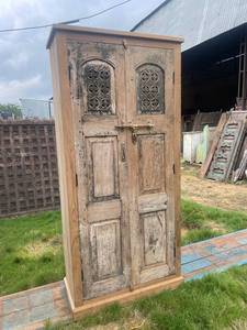 Gabinetes de cocina de madera maciza vintage clásicos tamaño mediano con estilo de diseño antiguo moderno elegante solución de almacenamiento estilo Almirah - Product Image 2