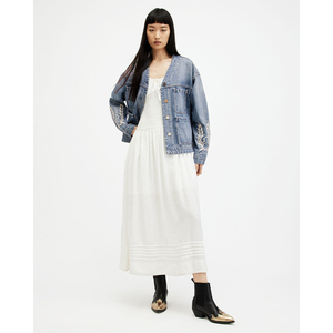 Veste denim personnalisée en toile de coton épaisse, décontractée et lavée à l'acide, poches zippées, boutons teints pour l'hiver pour hommes et femmes - Product Image 5