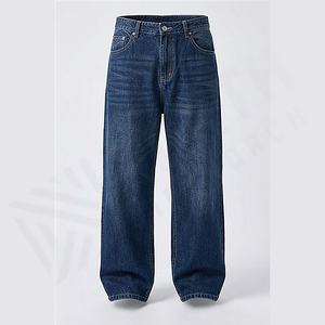 Pantalones Cargo Ajustados de Moda Urbana para Hombre, Estilo Hip Hop, Vaqueros Elásticos con Bolsillos Laterales con Botones, Color Personalizado - Product Image 1