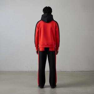 ชุดวอร์มลำลองผู้ชายแบบขายส่ง ชุดสองชิ้น รับสกรีนโลโก้ เสื้อฮู้ดดี้ผู้ชายและกางเกงขายาวทรงสแต็ค - Product Image 5