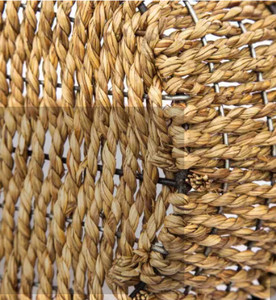 Lot/3 paniers de rangement en jacinthe pour fleuriste et panier floral panier en jonc de mer tissé de FACTORY de bonne qualité - Product Image 5