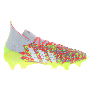 Zapatos de Fútbol para Hombre Adidas Predator Freak .1, para Terreno Firme, Gris Claro/Blanco Nube/Amarillo Solar |   100% Auténtico - Product Image 3