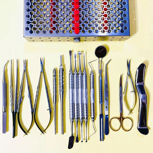 ENSEMBLE D'INSTRUMENTS DENTAUX de 16 PIÈCES, Kits d'Instruments Dentaires de Base en Acier Inoxydable, Instruments Chirurgicaux - Product Image 1