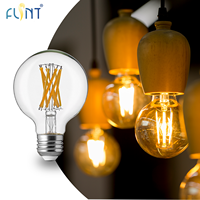 Ampoule à filament LED vintage G80 ultra-lumineuse 220V, prix d'usine, 15W 2452LM, corps en verre E27 pour suspension résidentielle CE